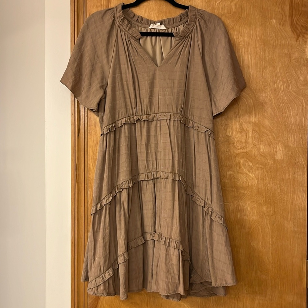 Brown Above the knee Dress